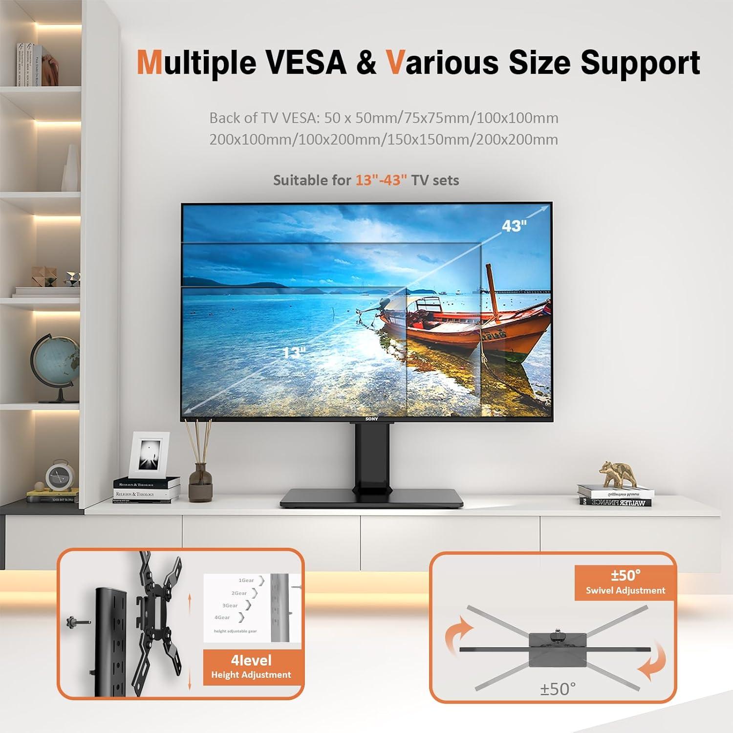 Universal TV Standfuß höhenverstellbarer Ständer LCD LED