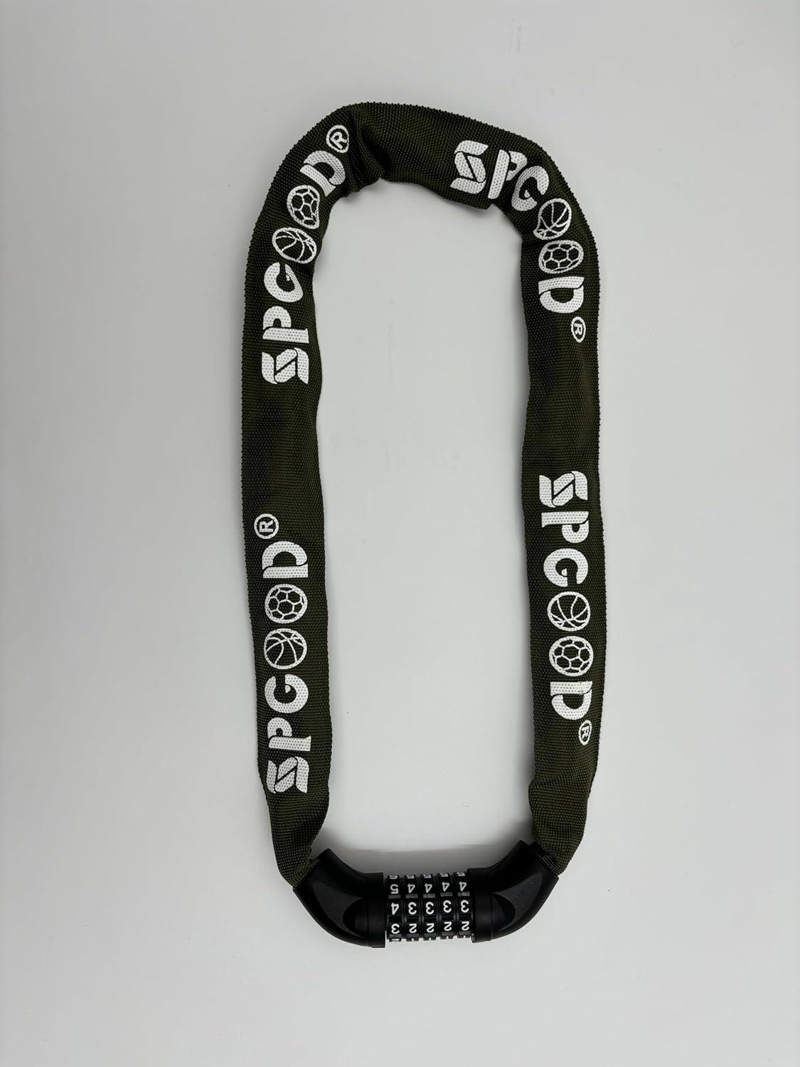 Fahrradschloss mit Zahlen-Code, hoher Sicherheit und gehärteten Stahlkettengliedern