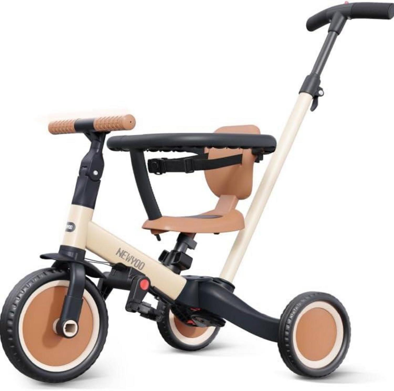 kinderfahrrad mit schiebestange Kinderdreirad 5-in-1 Laufrad mit Schubstange und – LuxusKollektion