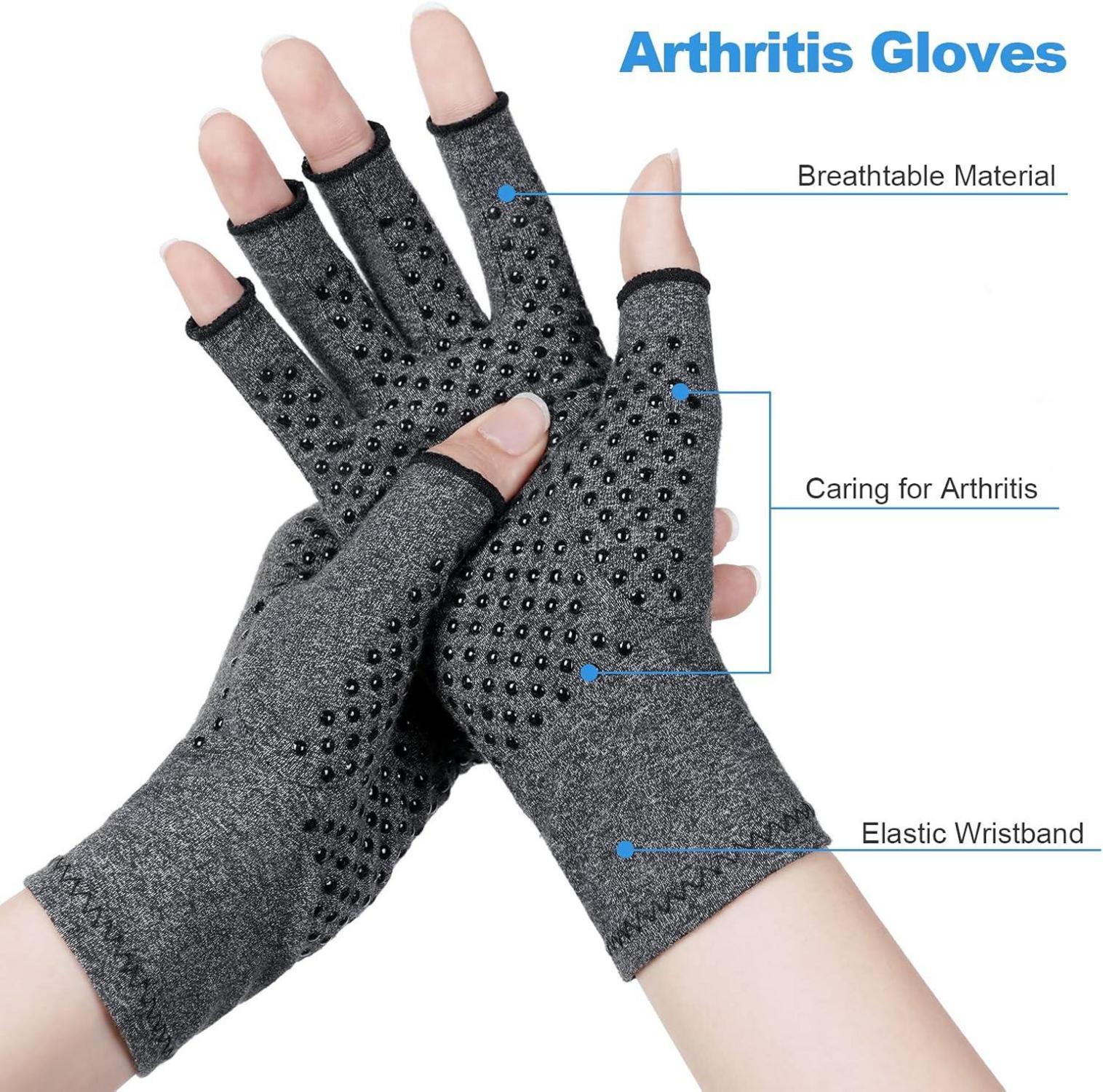 Arthritis Kompressionshandschuhe Arthrose Fingerlose Schmerzlinderung
