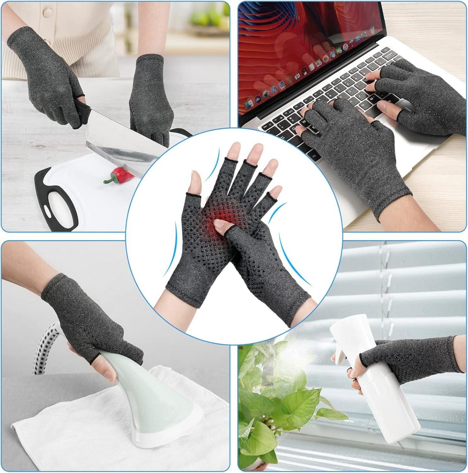 Kompressionshandschuhe Arthritis Handschuhe Schwarz L