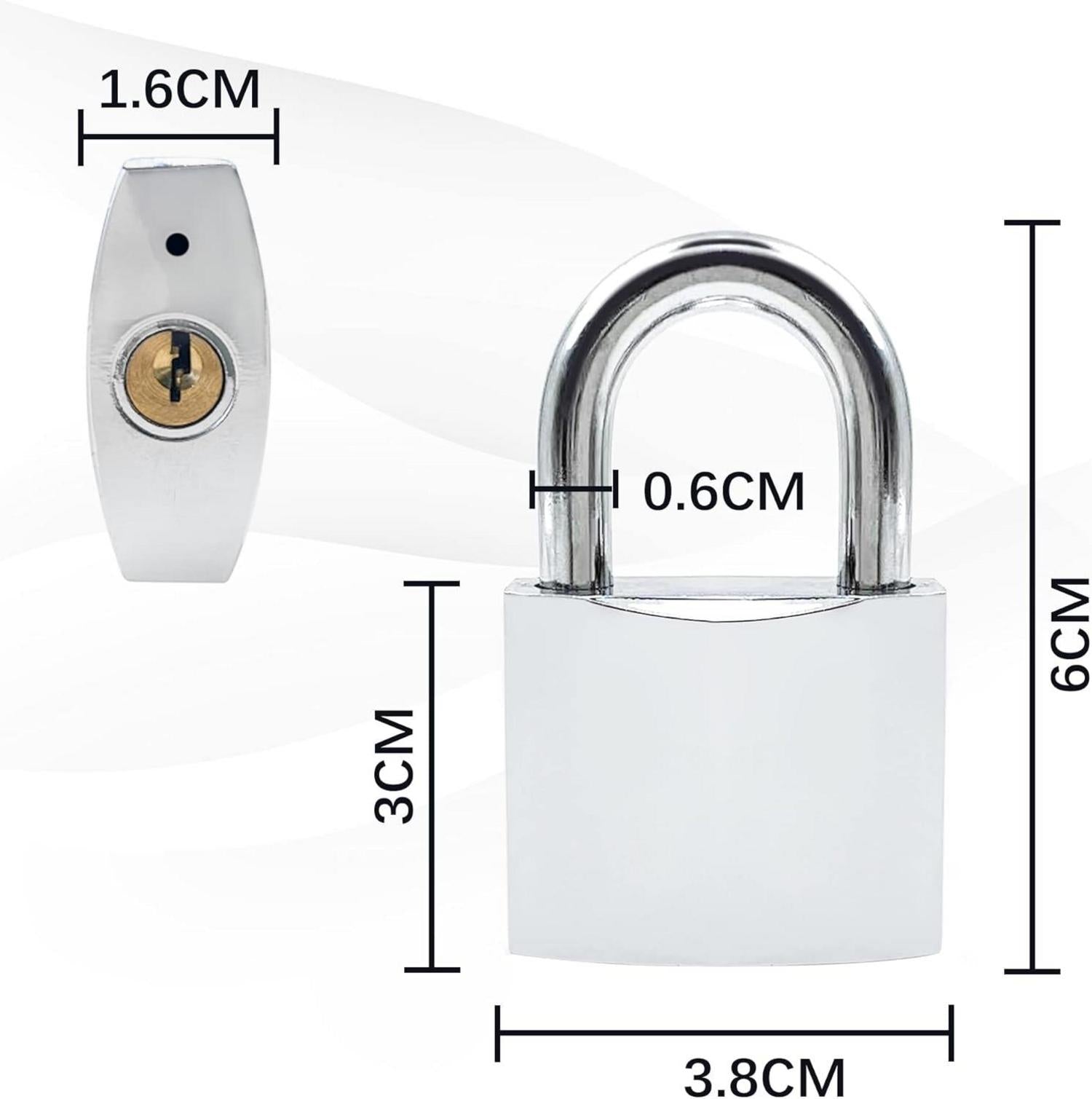 Vorhängeschloss 38mm mit 3 Schlüssel, für