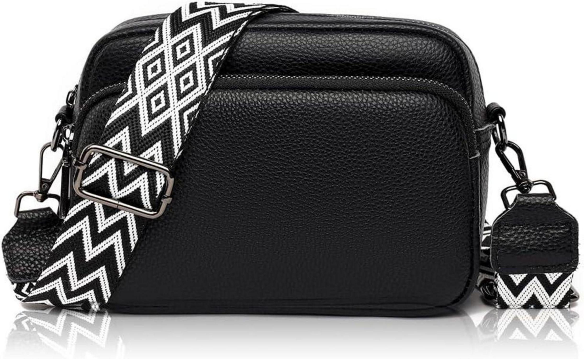 Crossbag Damen Leder Schwarz