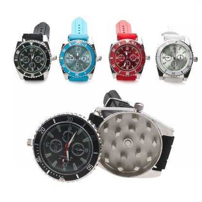 Grinderuhr tragbare Armband Uhr Watch mit Grinder Watch Crusher mit Mahlwerk