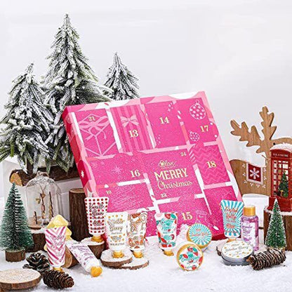 BODY & EARTH Adventskalender mit 12 Handcremes Weihnachtsgeschenke für Frauen