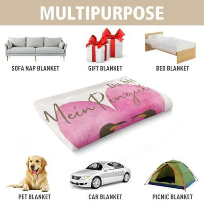 Valentinstag Geschenk Freundin Flauschige Flanelldecke Geschenke für Frauen