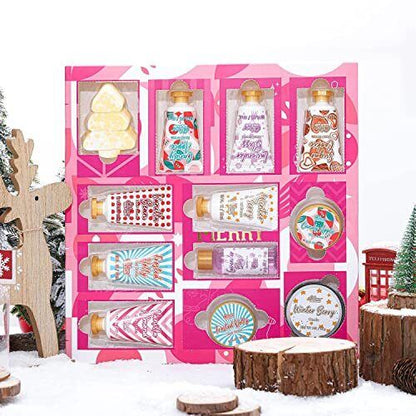 BODY & EARTH Adventskalender mit 12 Handcremes Weihnachtsgeschenke für Frauen