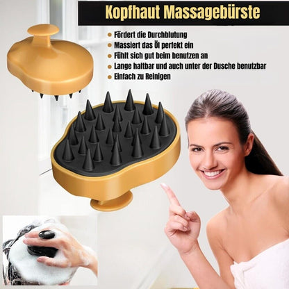 Haarwachstumsset mit Rosmarinöl Dermaroller & Kopfhaut Massagebürste Geschenkset