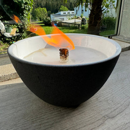 Schwabenfire Outdoorkerze Terrakotte Schale mit Dauerdocht Geschenke für Frauen
