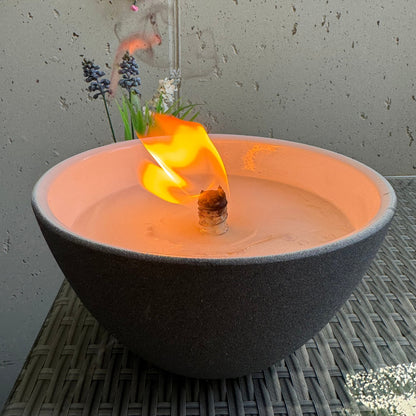 Schwabenfire Outdoorkerze Terrakotte Schale mit Dauerdocht Geschenke für Frauen