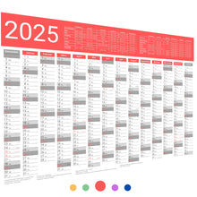 Kalender 2025 Wandkalender groß | Familienkalender | Jahreskalender 97x67 cm | Inkl. Feiertage nach Bundesländern | Wochenplaner