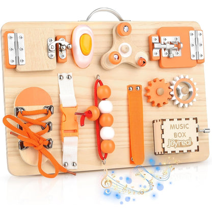 Montessori Activity Board 1 2 3 Jahre Motorikspielzeug Busy Board Holz