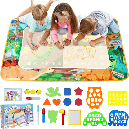 Wasser Doodle Matte 120x90 Dinosaurier Magic Malmatte Komplettset für Kinder