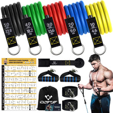 Resistance Bands Set 5 Widerstandsbänder mit Griff Türanker