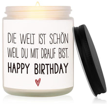 Duftkerze mit Spruch Geburtstagsgeschenk für Freundin 198g