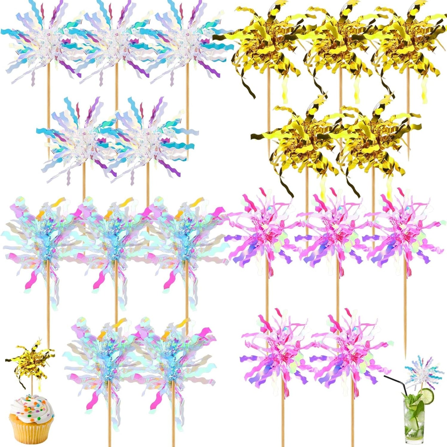 Cocktail Zubehör 20 Stück Cocktail Picks Feuerwerk Deko