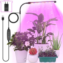 LED Grow Lampe Pflanzenlampe LED Vollspektrum USB Timer
