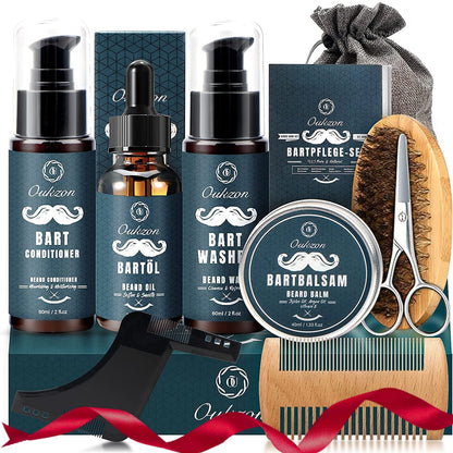 Männer Bartpflege Set Perfektes Geburtstagsgeschenk Shampoo Öl Balsam Kamm