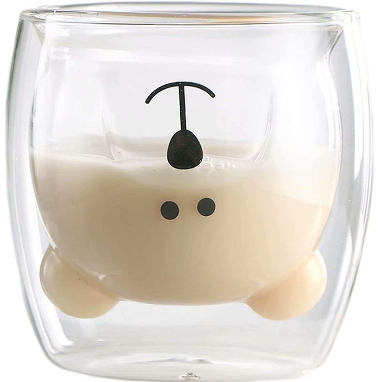 Süße Bär Glastasse Kaffeegläser Bärmotiv Isolierglas 250ml