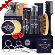 Männer Bartpflege Komplettset Löwenmähne 60ML Shampoo 30ML Bartöl und Bartbalm