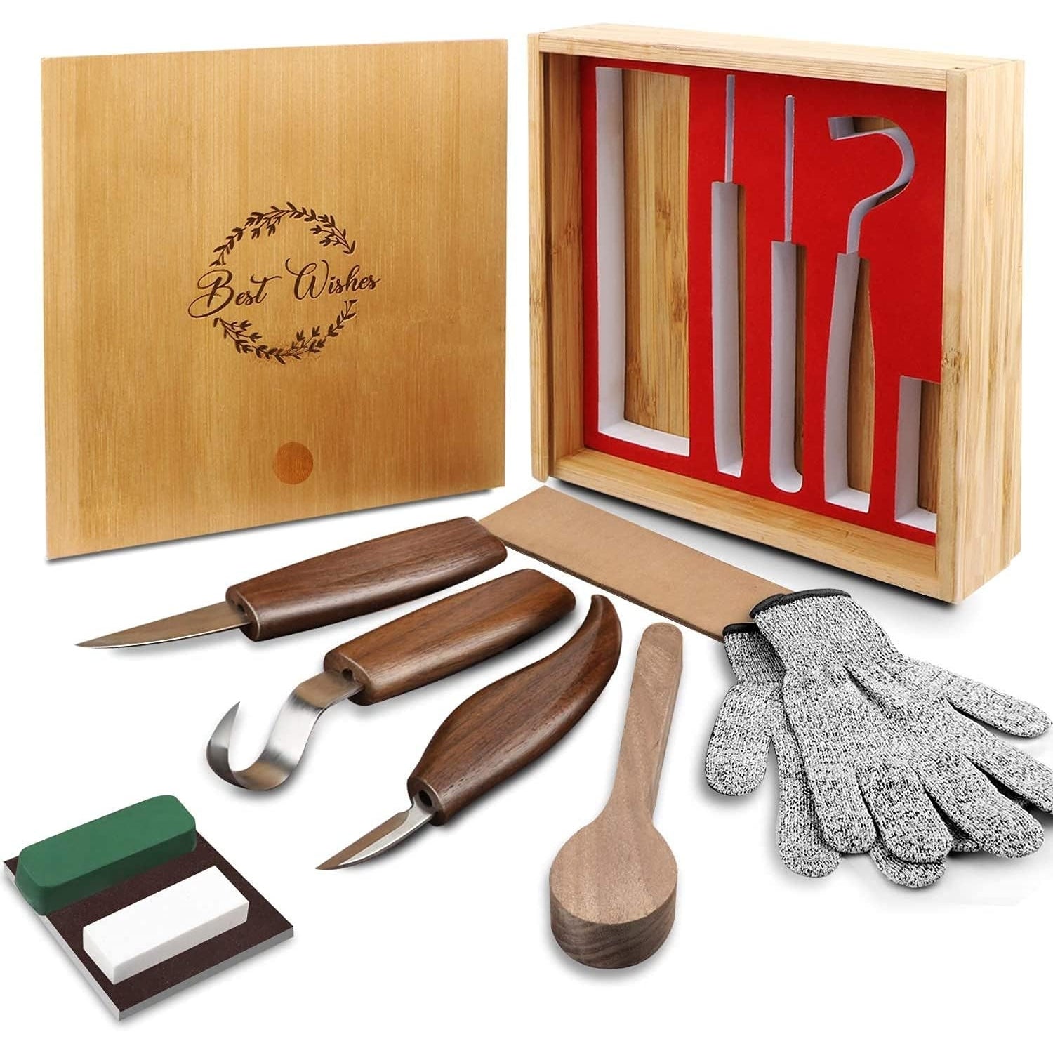 Holzschnitzwerkzeug Set Basteln Erwachsene Schnitzset 11tlg