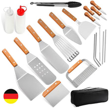 8-TLG Profi Grillbesteck Set Grillwender mit Tragetasche