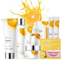 10tlg Vitamin C Hautpflege Geschenkset Feuchtigkeit & Anti-Aging für Frauen