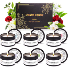 Premium Duftkerzen Geschenk Set für Frauen im Glas 6 Düfte