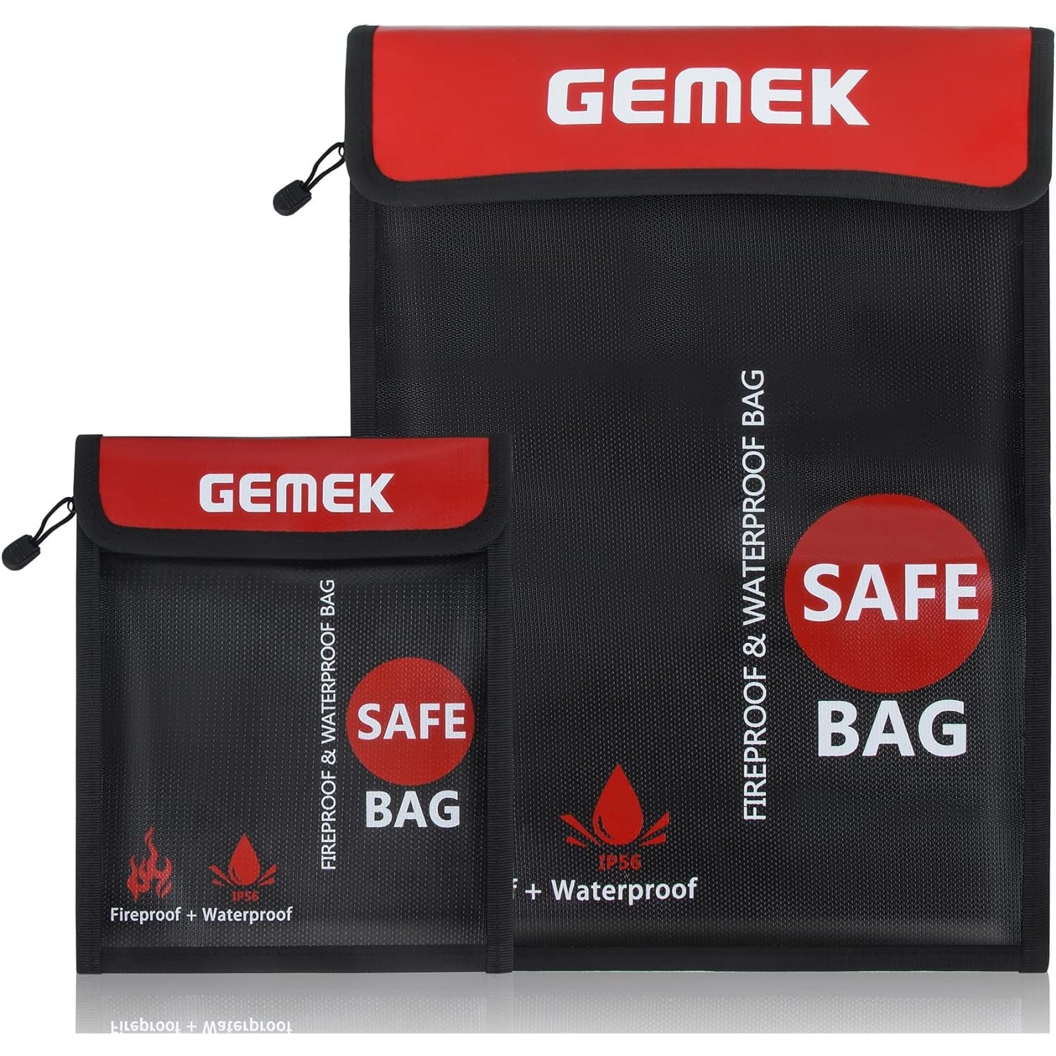 Feuerfeste und Wasserdichte Dokumententasche Set für A4 und A5 Geldtasche
