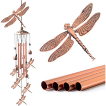 Handgefertigtes Libelle Windspiel Messingrohre Garten Terrasse Geschenk