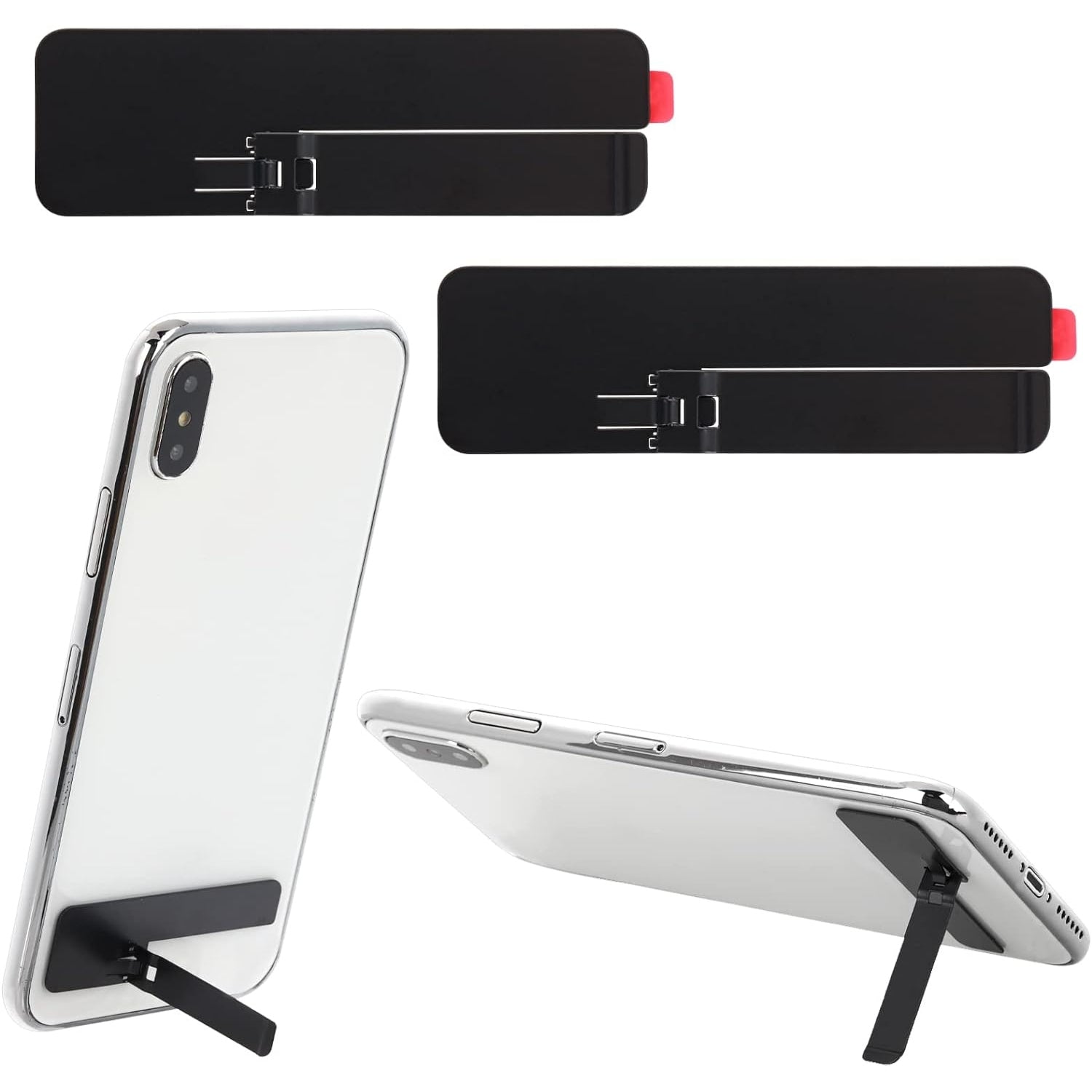 Ultradünne Handyhalter 2 Stück Universal Kickstand Metall Einstellbar