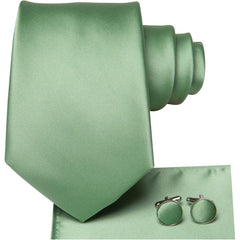 Krawatten Set Grün Männer Geschenke Hochzeitskrawatte
