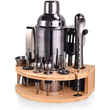 12tlg Barkeeper Set 750ML Edelstahl Cocktail Shaker Geschenk Kit Grau