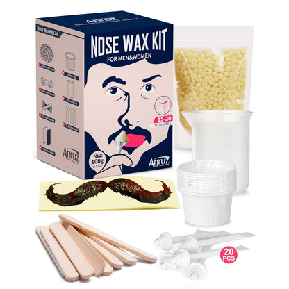 Waxing Set Nasenhaar Wachs Kit Haarentfernung 20 Nutzungen