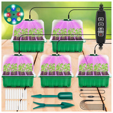 Growbox Komplettset mit Pflanzenlampe 5x Zimmergewächshaus
