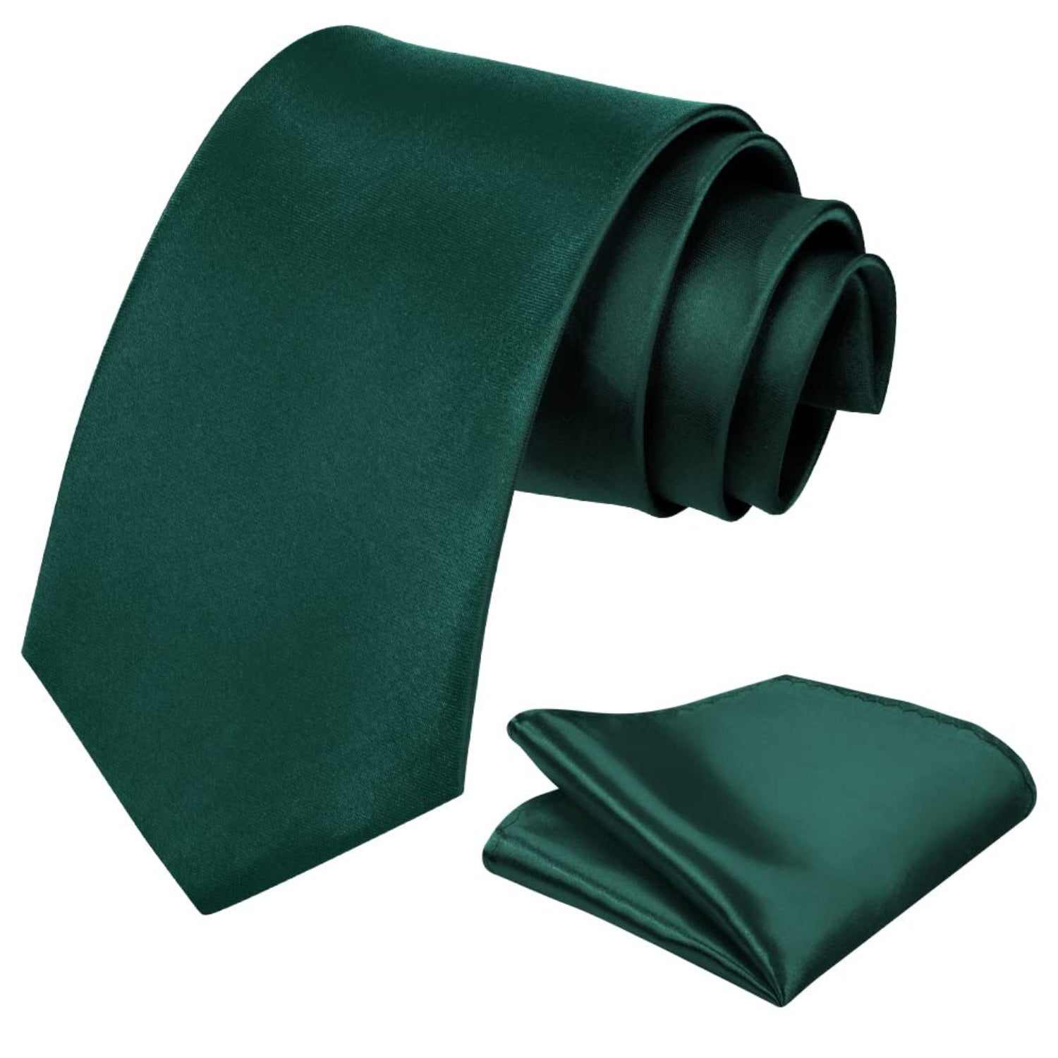 Krawattenset Grün Krawatte mit Einstecktuch Krawatte 8 cm