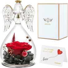 Ewige Rose in Engel Figur geburtstagsgeschenk für frauen