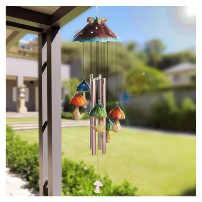 Pilz Garten Windspiel Klare Töne Deko