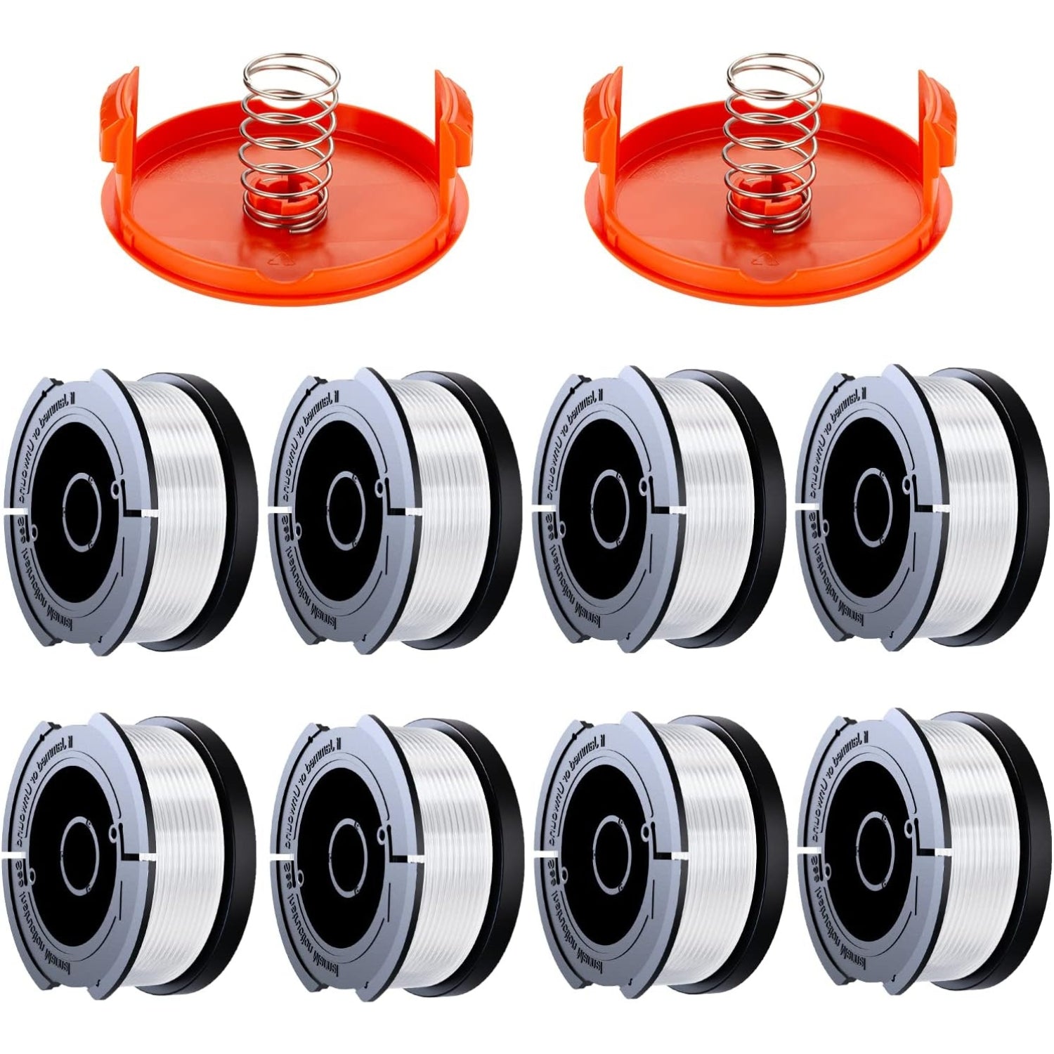 Rasentrimmer Spule kompatibel mit Black Decker 65mm 8 Stück
