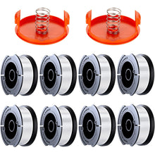 Rasentrimmer Spule kompatibel mit Black Decker 65mm 8 Stück