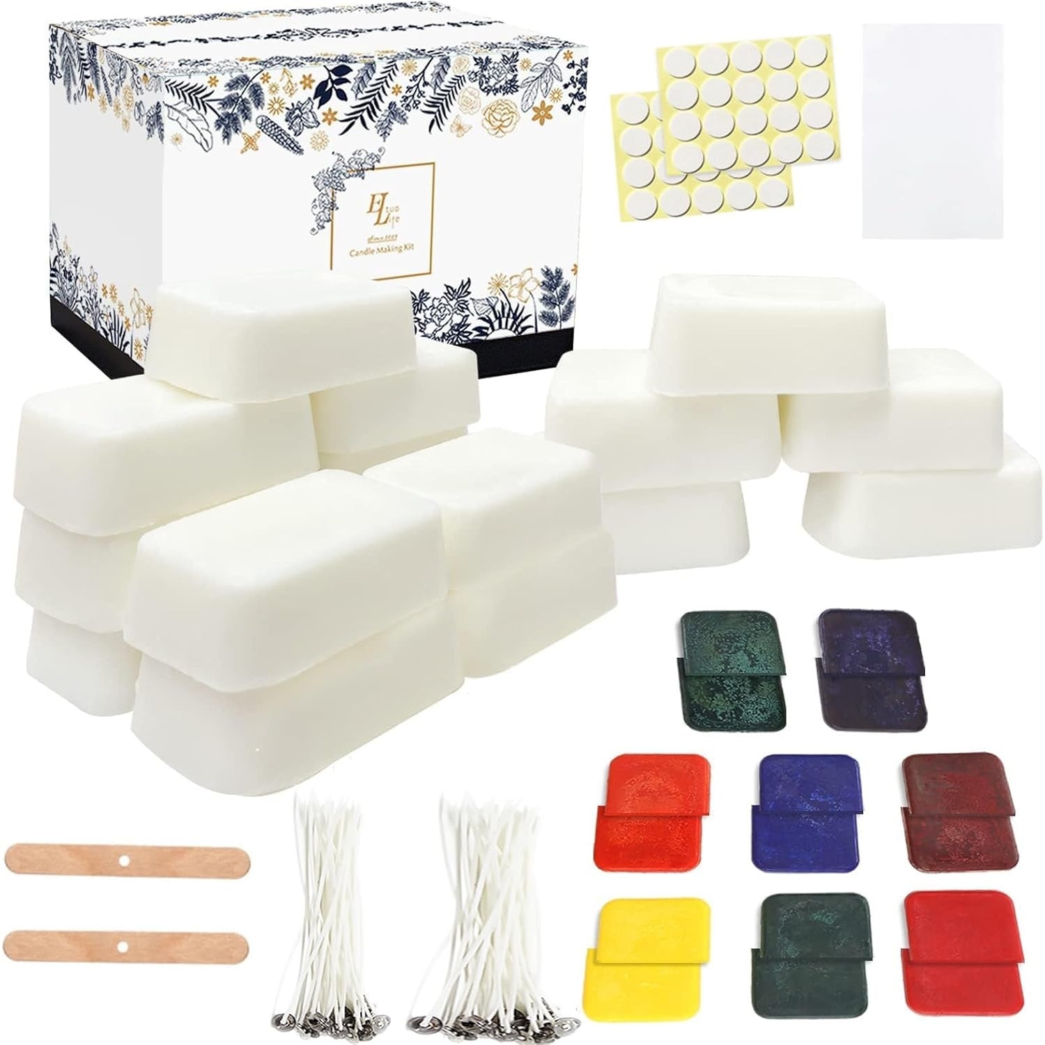 Kerzen Selber Machen Set 960g DIY Kit Geschenk für Frauen