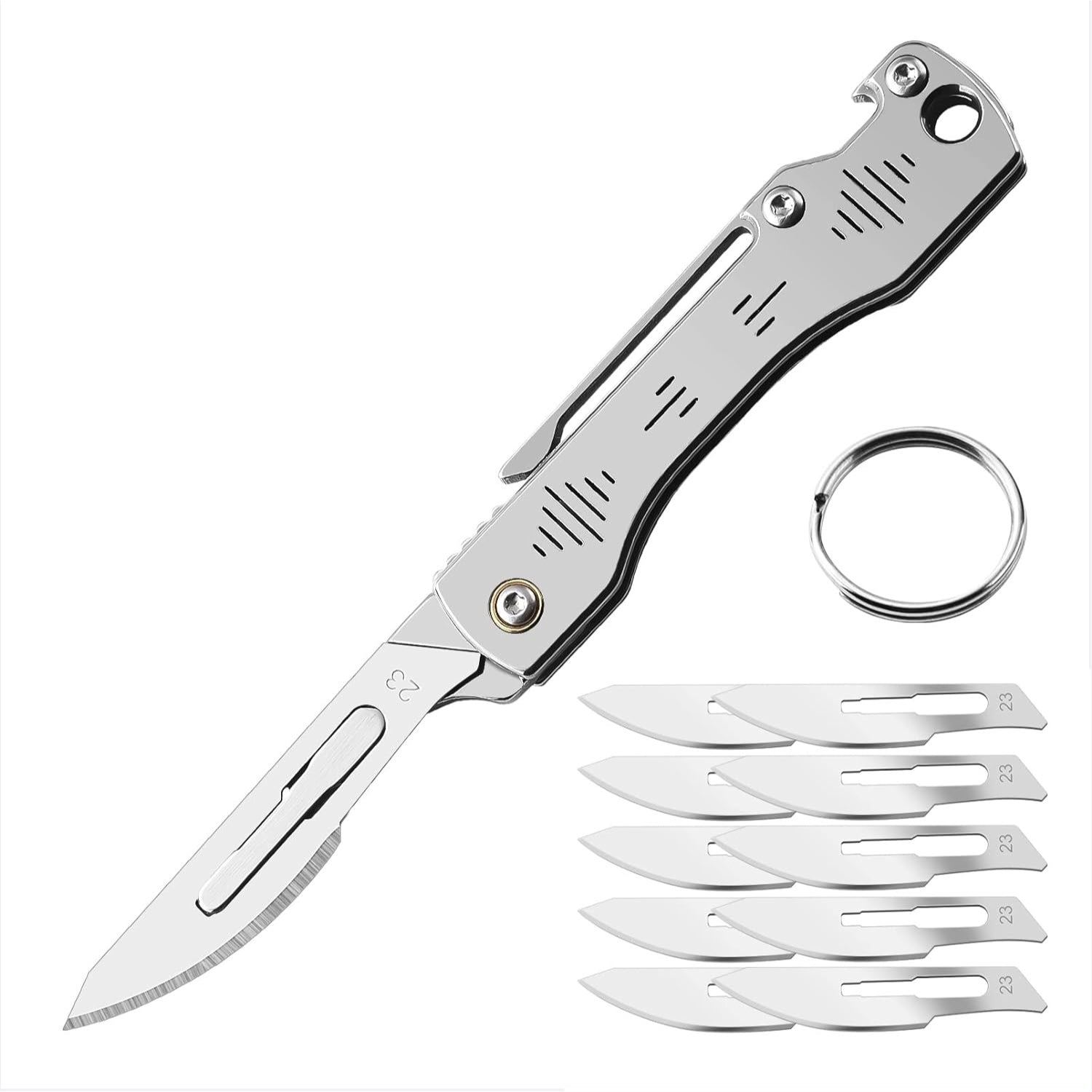 Mini Klappmesser Skalpell Messer 10 Austausch Klingen
