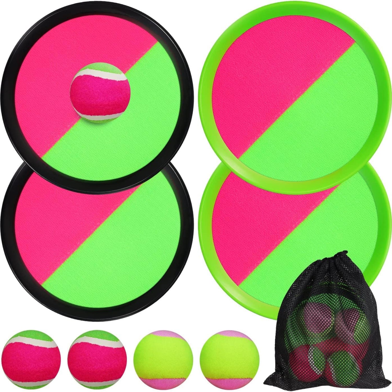 Outdoor Spielzeug Klettballspiel Fangballspiel mit 4er Set
