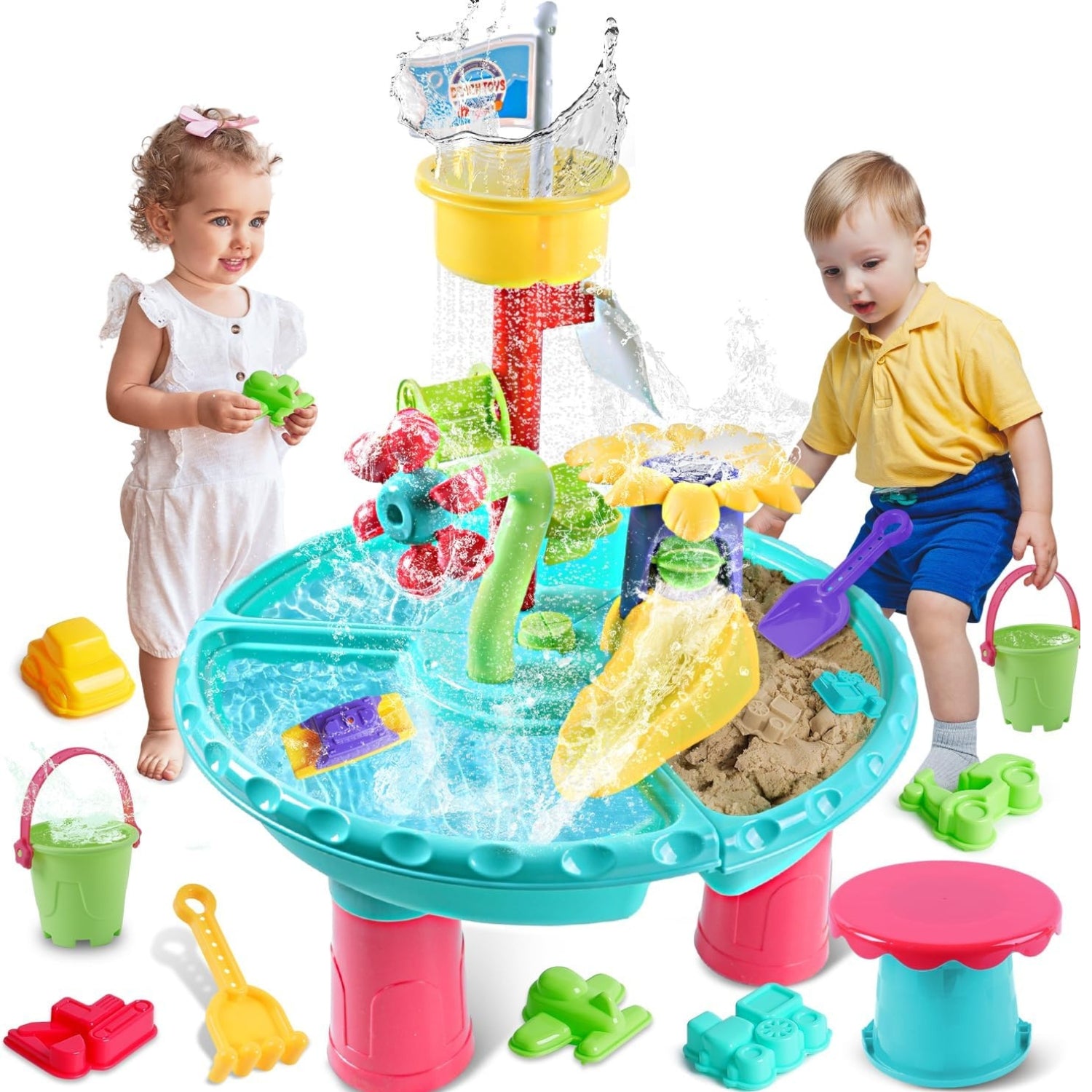 Wasserspieltisch Wasserspielzeug Kinder Wassertisch 31 stk