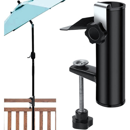 Schirmständer Terrasse Klemme Metall für Balkongeländer Camping Langlebig