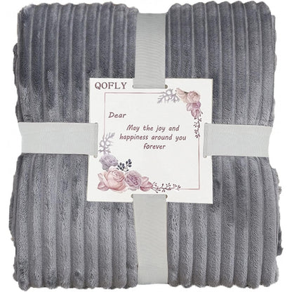 Kuscheldecke 100 x 150 cm Graue Decke Sofadecke