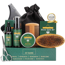 Bartpflege Set Geburtstagsgeschenk für Männer Komplettset mit Shampo Balsam Kamm