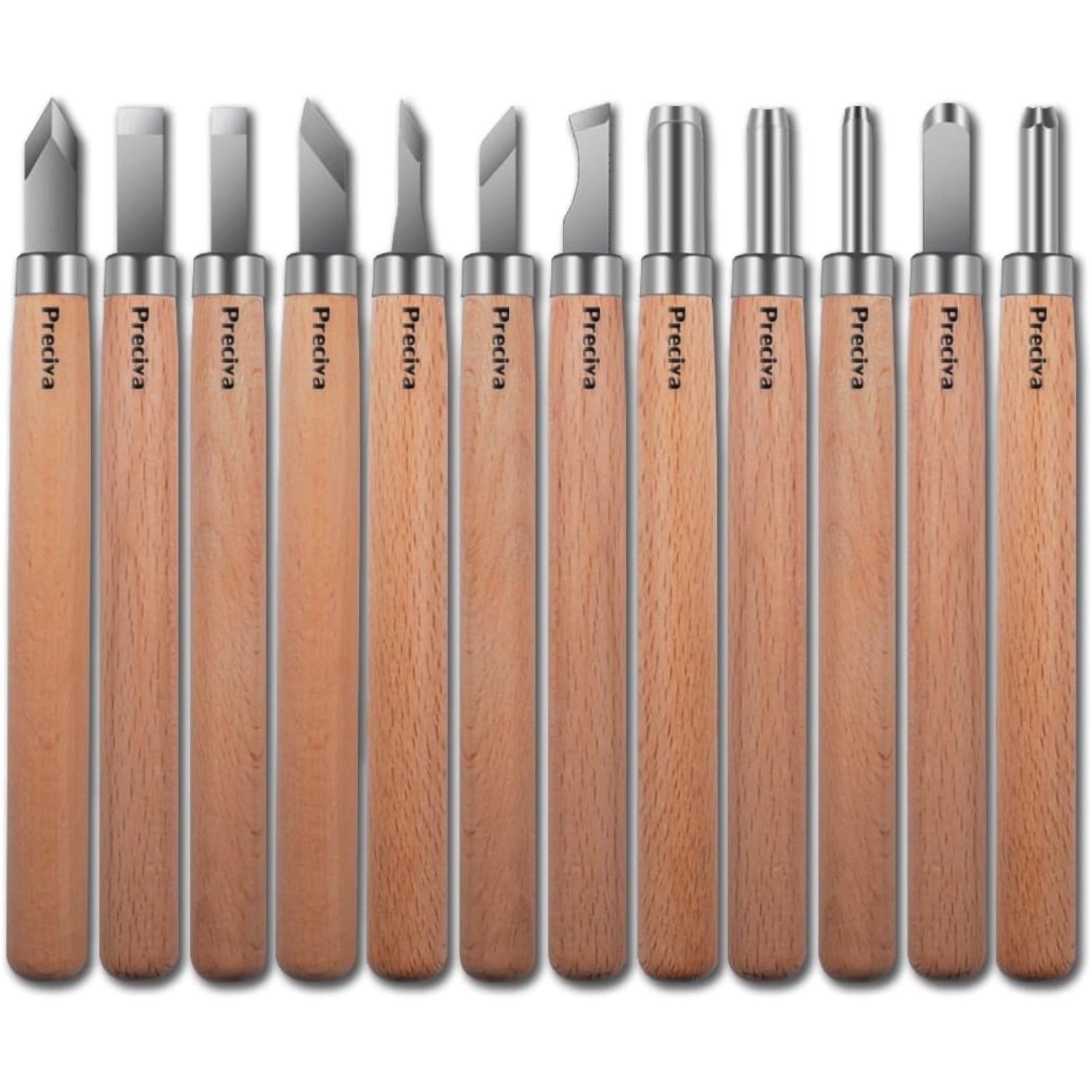 Schnitzwerkzeug 12er Set Holz Schnitzmesser Schnitzmesser