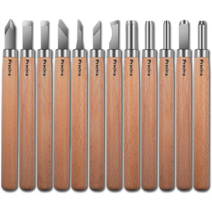 Schnitzwerkzeug 12er Set Holz Schnitzmesser Schnitzmesser