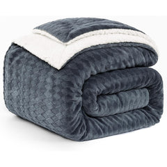 Flauschige Decke 200x230cm Kuscheldecke Sherpa Wohndecke